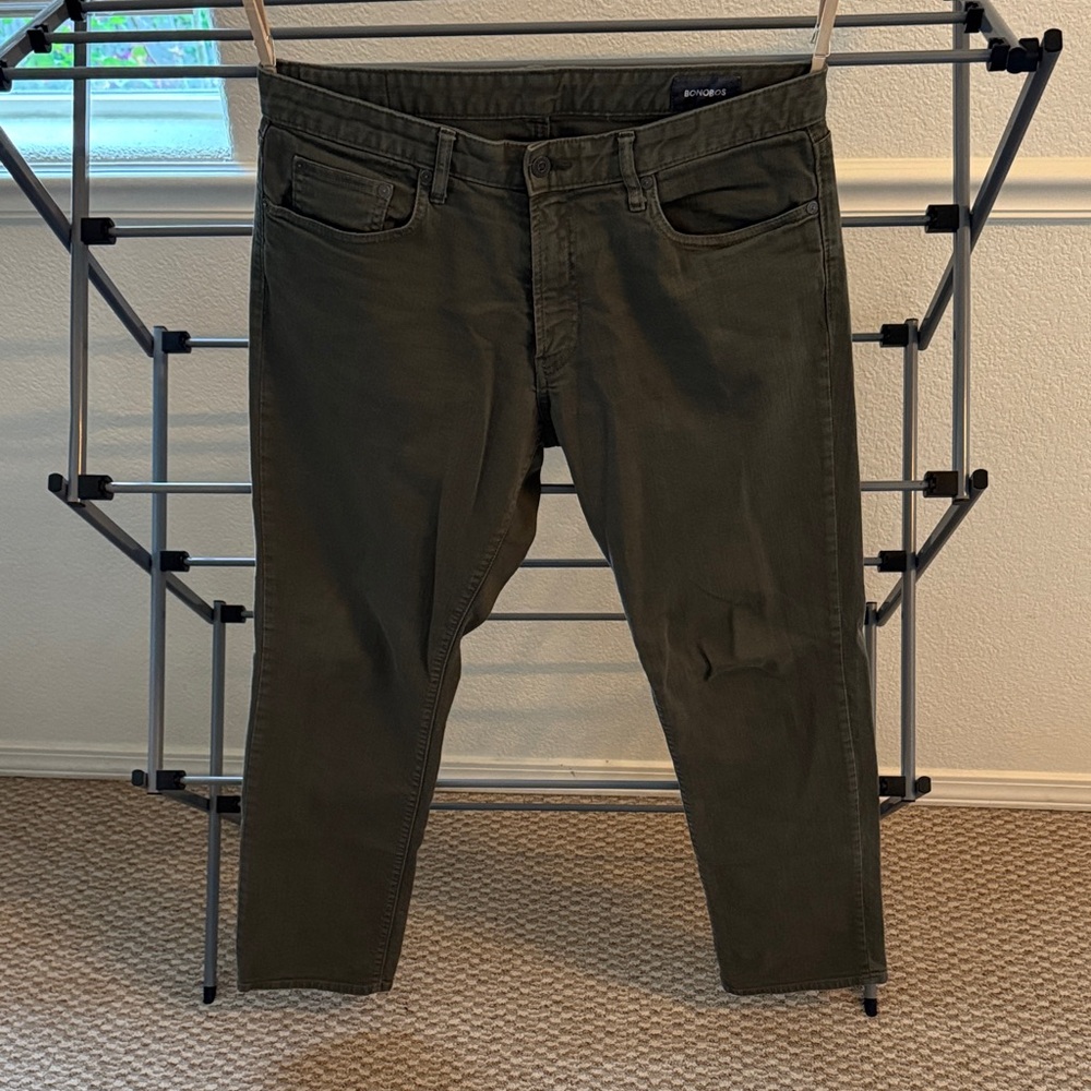 EUC Bonobos Travel Jeans, green, 34x34